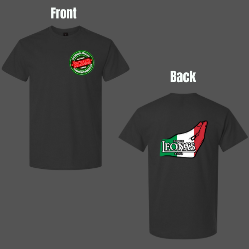 Leona's Red Neon Logo Staff Shirts