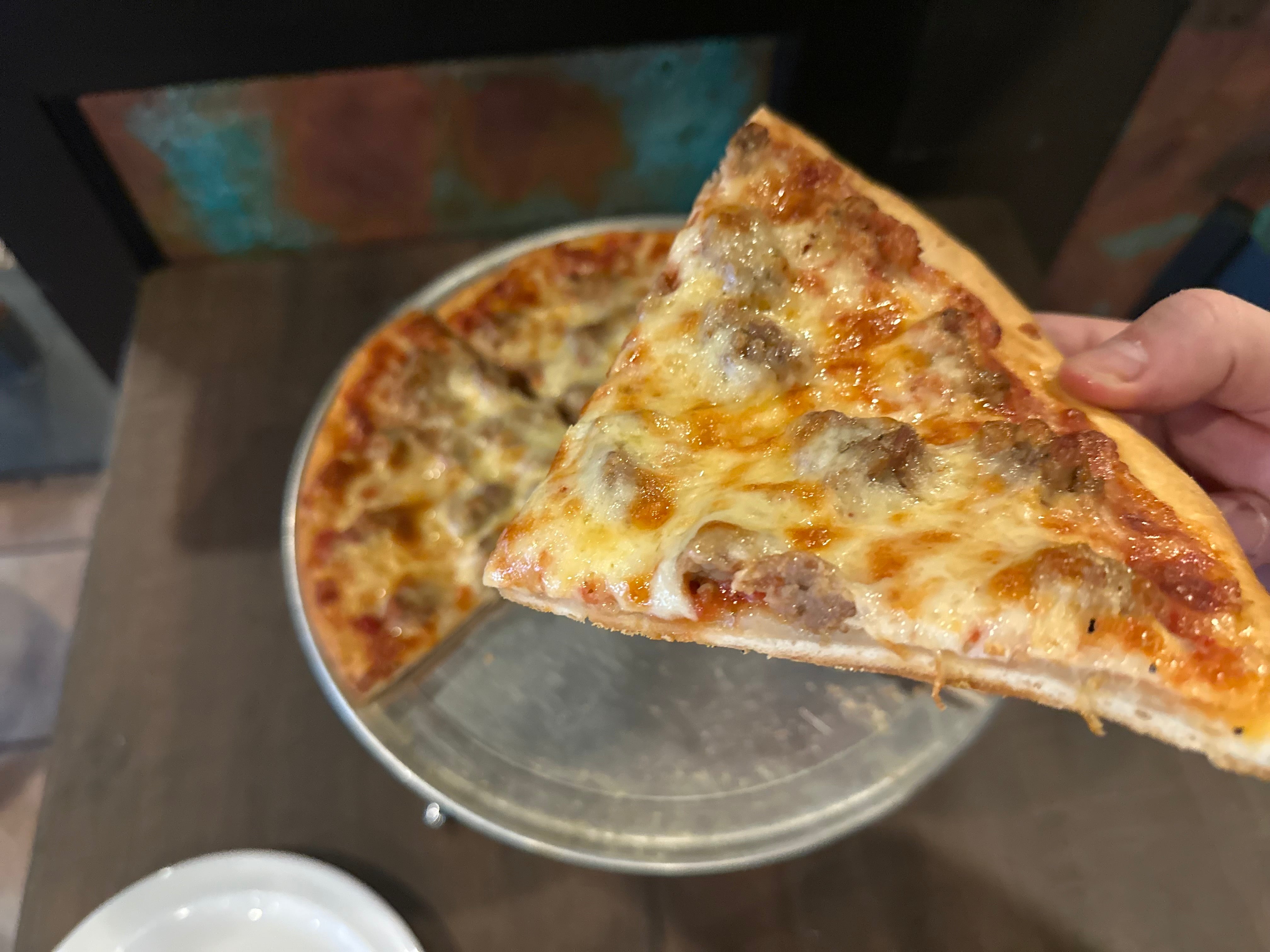 Chicago TAVERN STYLE Thin Crust SAUSAGE Pizza (Local)